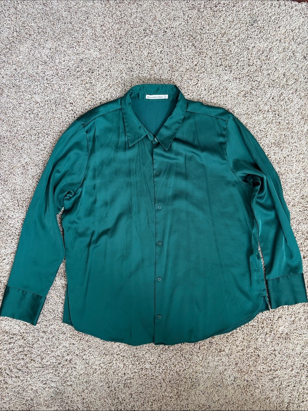 Women’s Large‎ Abercrombie & Fitch Teal Blouse Shirt